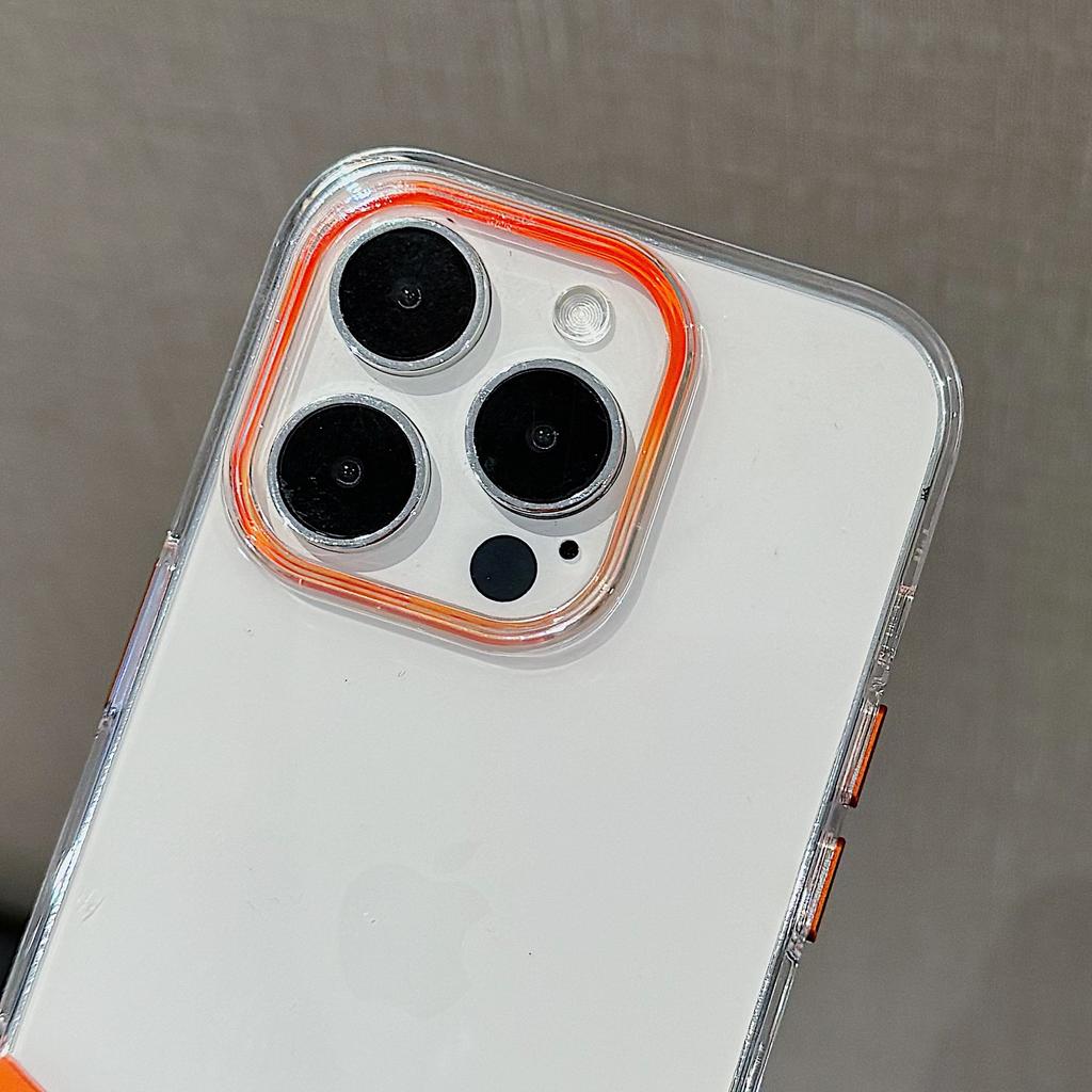 Splicing 2-in-1 is suitable for Apple 16Promax mobile phone case, ultra-thin and transparent iPhone16 all-inclusive PC case.
