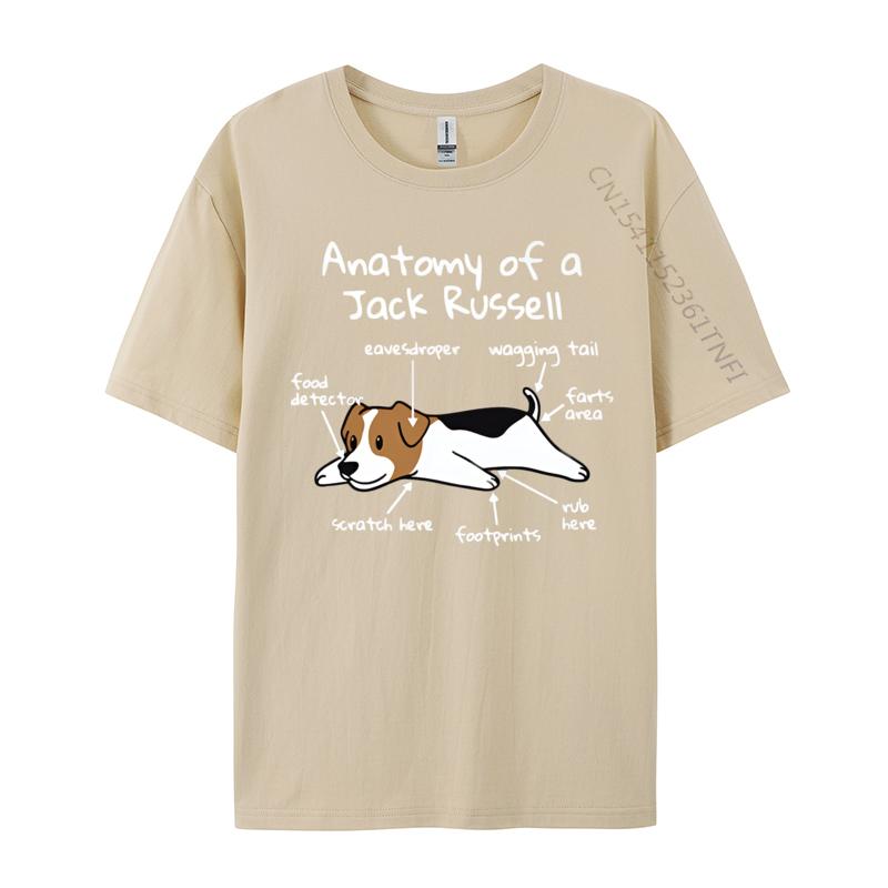 Anatomy Of A Jack Russell Terrier Funny Tshirt Hip Hop 3D Style Cotton Men Top Tshirts Fashion T Shirt Men