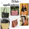 2Pcs Leather Bag Handle Straps Detachable DIY Handbag Replacement Shoulder Strap Short Bags Belt with Rivets Accessories 72cm