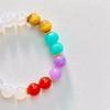 Retro Natural White Chalcedony Tiger'S Eye Design Bracelet Bracelet