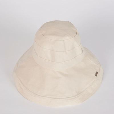 LALA Linen Wide Hat - Ivory