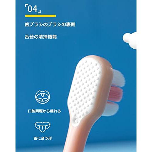 Nano Toothbrush for Kids, Soft, Ultra-Soft Bristles, for Toddlers, Soft, Hydrophobic Design, Easy Drying and Cleaning, Resists Bacteria, Candy Colors,