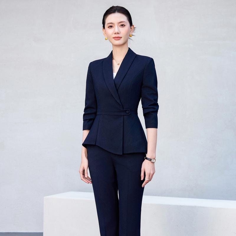 Women's Professional Suit Set - Spring/Autumn Beauty Salon & Hotel Manager Workwear