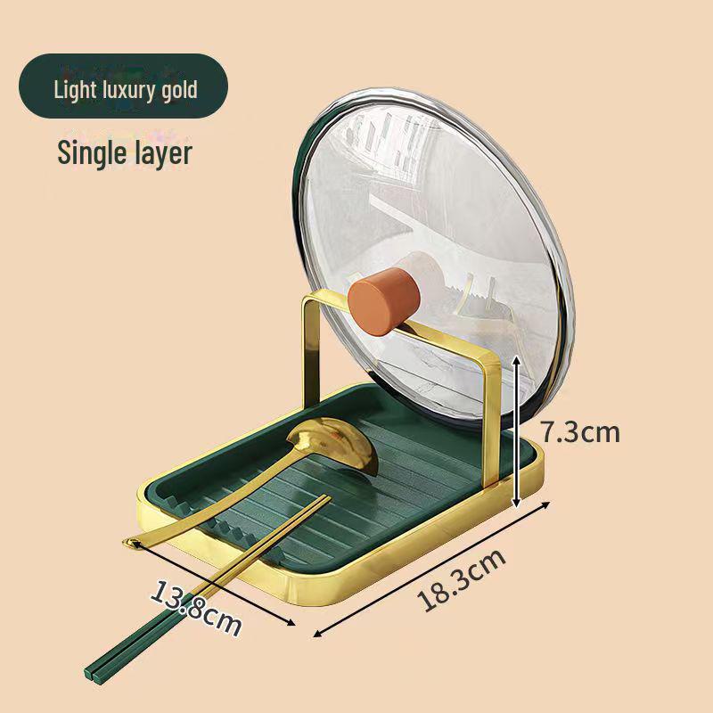 

Многофункциональная кухонная стойка: Легкое роскошное хранилище для крышек кастрюль и кухонных принадлежностей