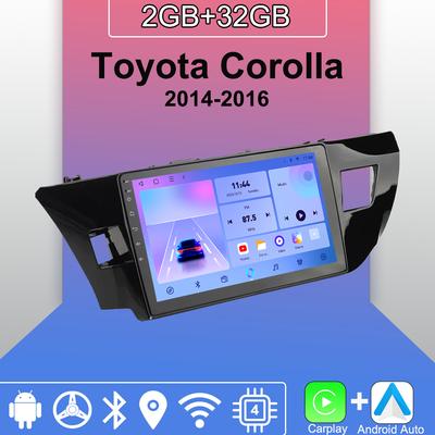 Toyota Corolla 2014-2016 İçin Android Carplay Araç Radyosu Multimedya Oynatıcı Ana Ünite Stereo GPS Navigasyon BT WIFI 2+32GB