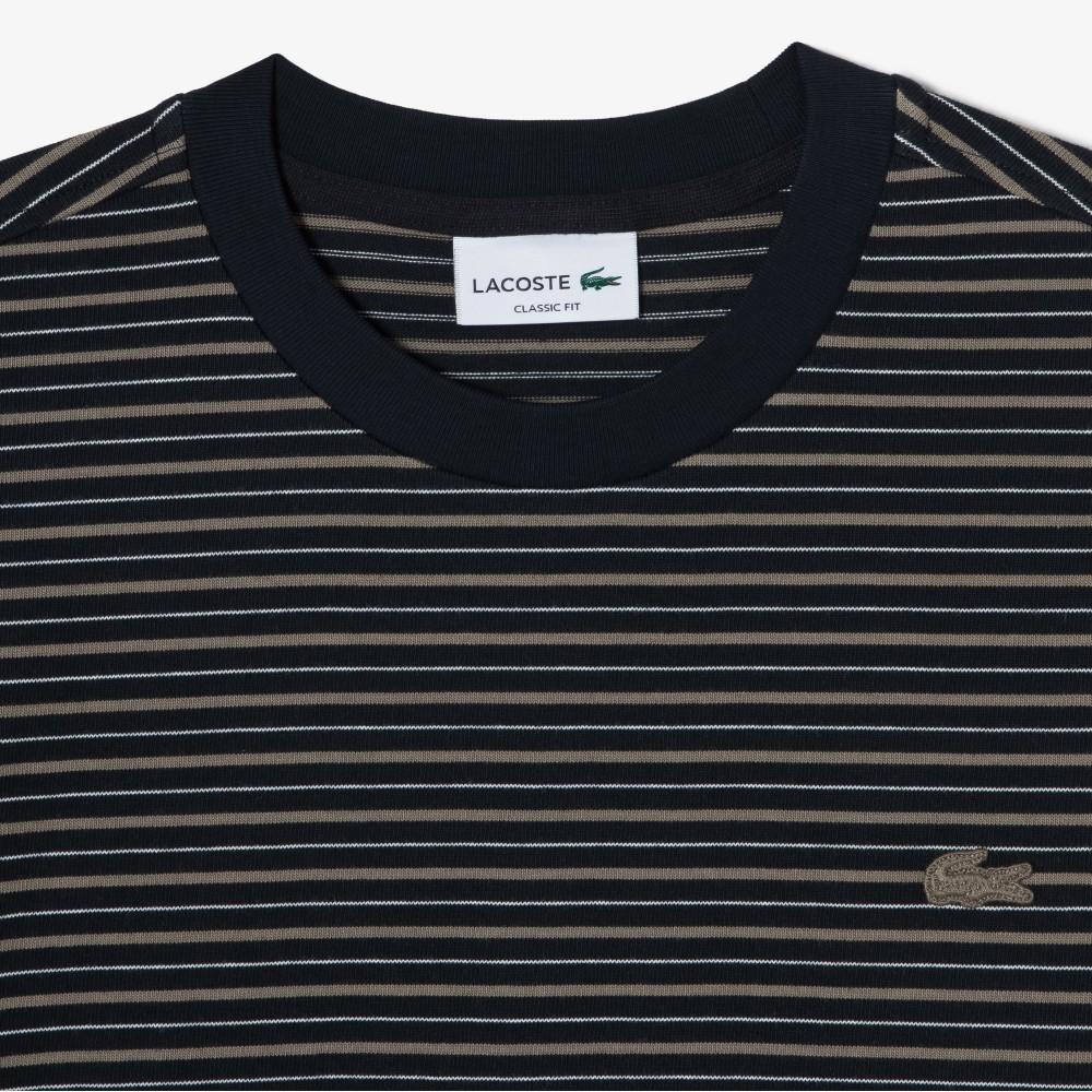 [lacoste] Men's Multi-Stripe Short-Sleeve T-Shirt TH753E-56G166