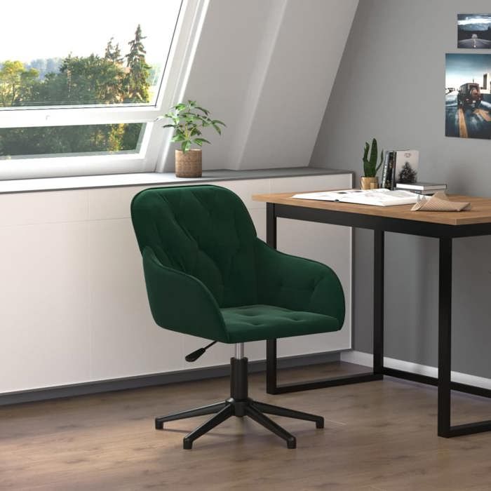 VidaXL Chaise Pivotante de Bureau Chaise d'Ordinateur Fauteuil Pivotant de Bureau Siège de Bureau Meuble de Bureau Intérieur 344858