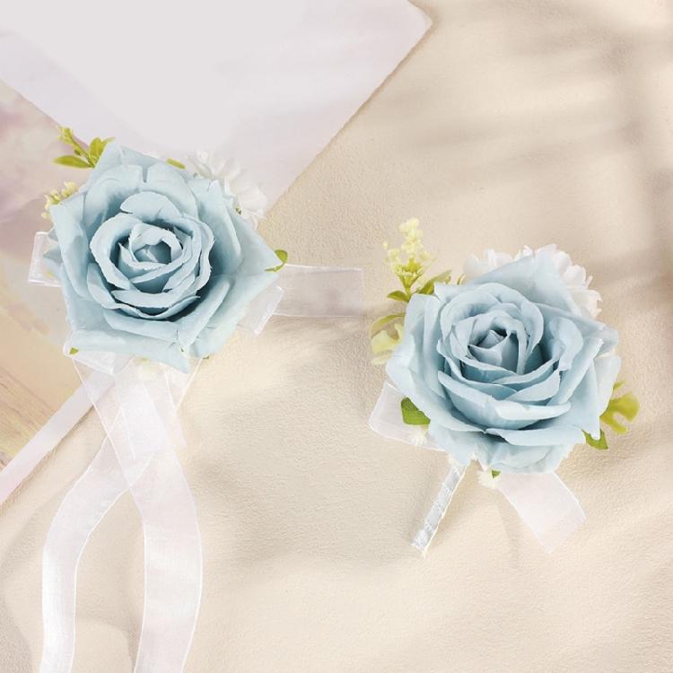 Classical Silk Wedding Corsage Lightweight Boutonniere For Suits Reusable Formal Event Accessory