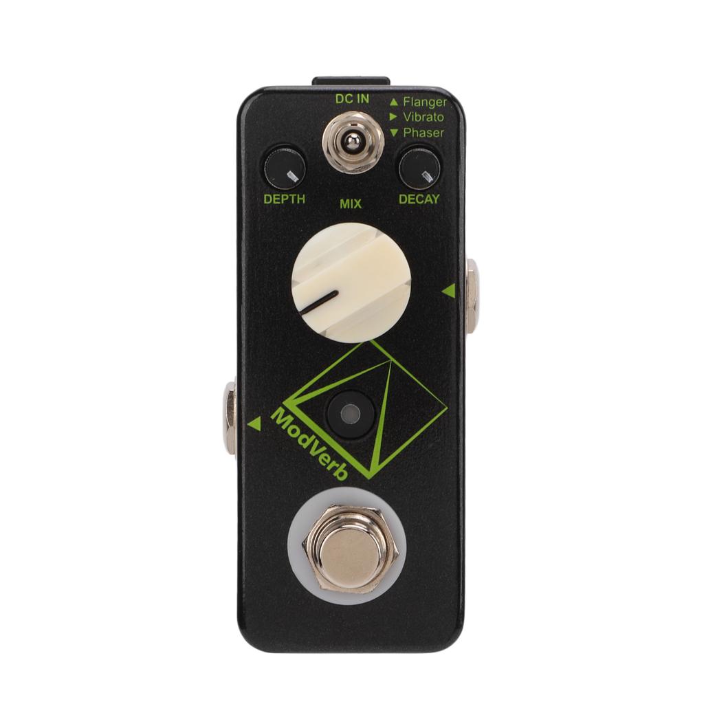 Modulation Reverb Pedal Electric Guitar Single Block Effector 3 Modes Metal Shell DC9V