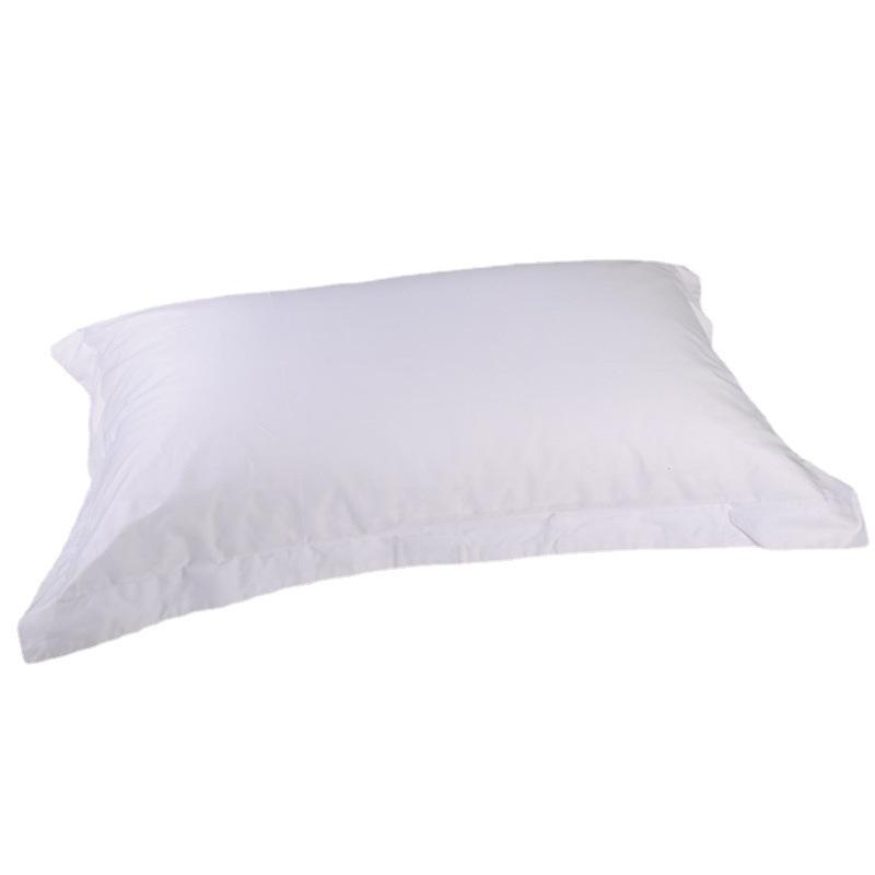 Pure White Cotton Sateen Hotel Pillowcase