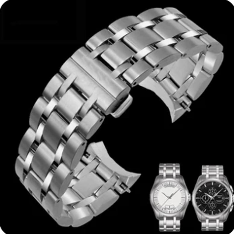 Cinturino per Orologio Tissot 1853 Couturier Cinturino T035410a T035407 T035428 Acciaio Inossidabile Bracciale da Uomo 22mm 23mm