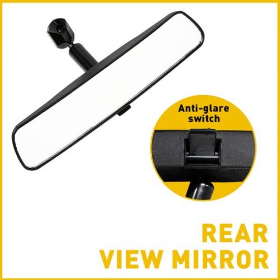 8 Inch For Universal Car Rear View Mirror Glass Interior Inner Replacement Black