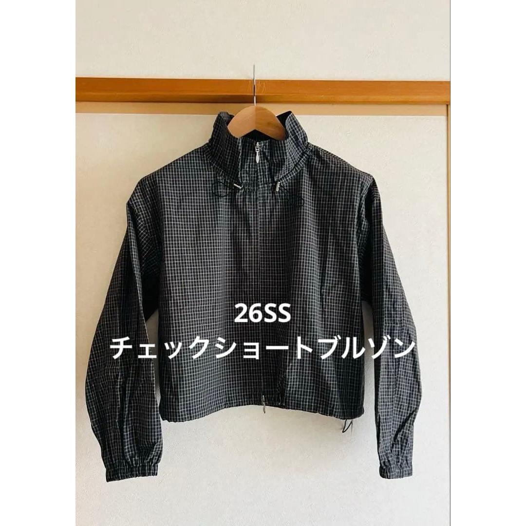 Unused IENA check short blouson with tags