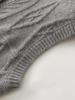 Women's Early Autumn Cashmere Cable Knit Sleeveless Vest Sweater Top