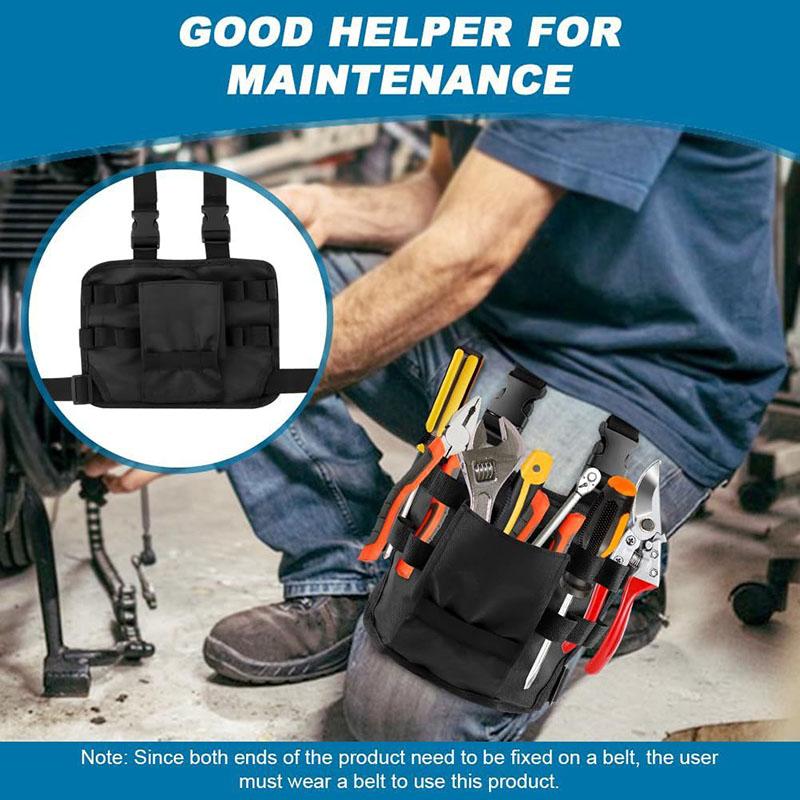 Tool Bag Belt Work With Belt Clip Holster Leg Tool Pouch Tactical Waist Bag Electrician Tool Holder Pocket For Men Maintenance Utility Storage Pack