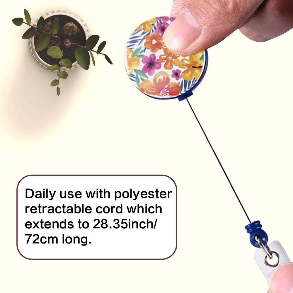 Doctor Name Card Decorative Work Card Clips ID Card Nursing Badge Holder Badge Reel Retractable