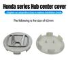 4pcs/set Car Styling Wheel Center Cap Hub Covers Badge Accessories For Honda Civic Fit Jazz Accord Pilot CRV Passport City XRV