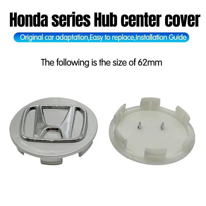 4pcs/set Car Styling Wheel Center Cap Hub Covers Badge Accessories For Honda Civic Fit Jazz Accord Pilot CRV Passport City XRV