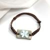 Retro Stone Flower Bracelet Female Jingdezhen Handmade Jewelry Woven Ceramic Pinched Flower Bracelet
