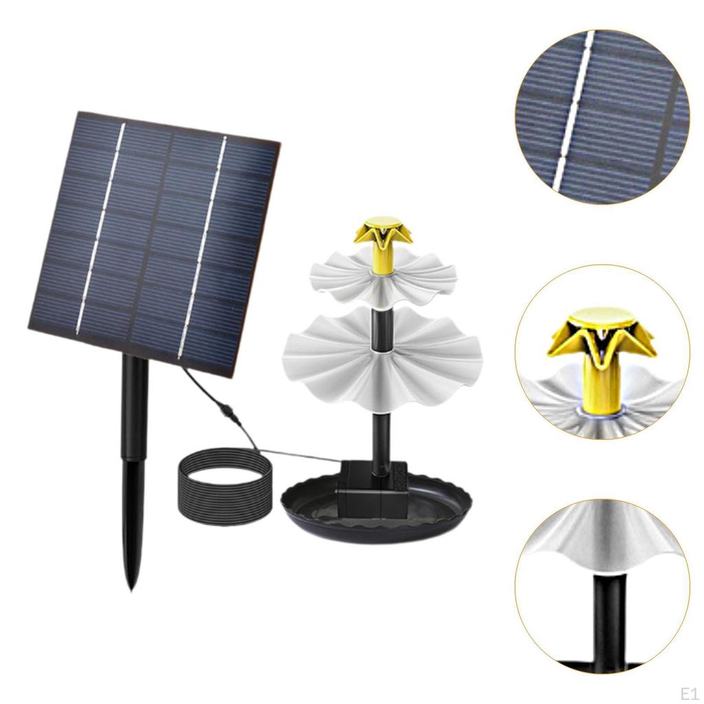 Bathroom Source of Solar Birds, DIY Water Pump Kit Decorations for Pond, Patio, Pool, Rear