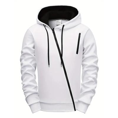 Pánská mikina s kapucí na zip Denní ležérní sportovní mikina Gym Outdoor Streetwear Mikiny Muž