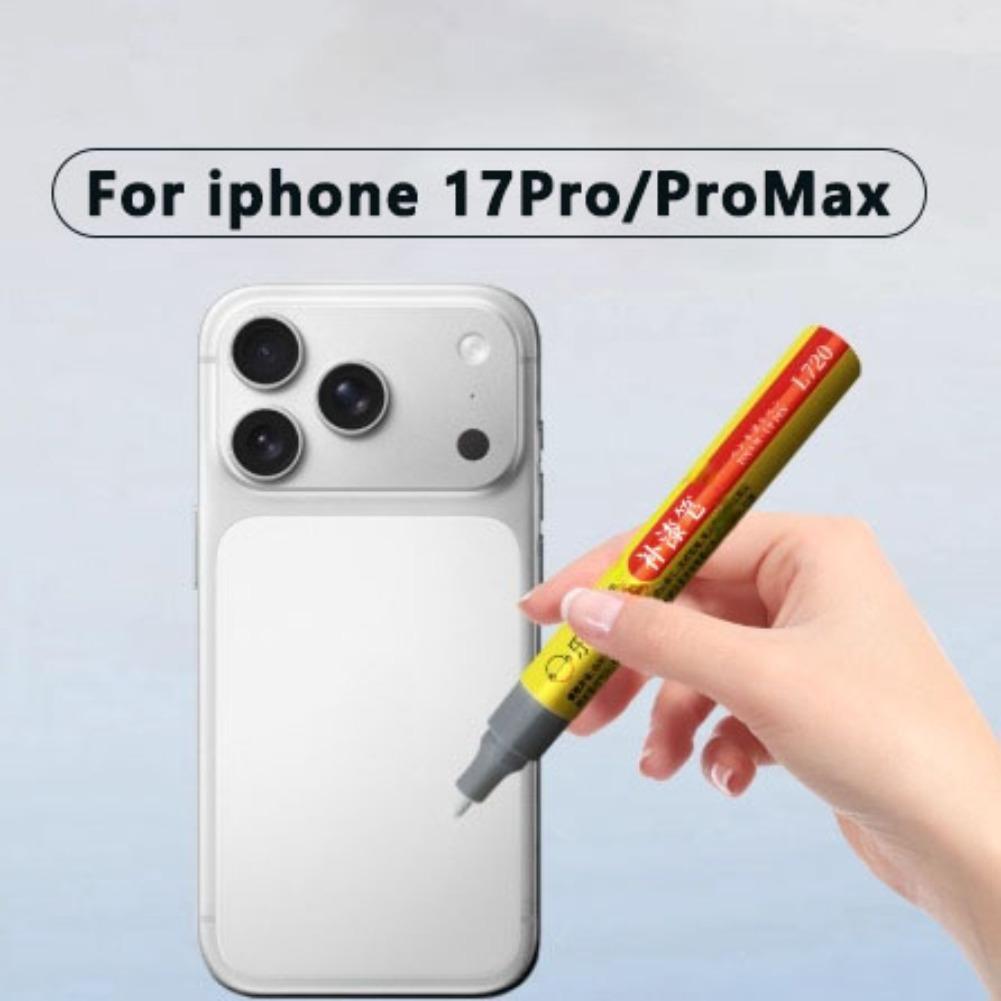 

1pc Paint Scratch Repair For iPhone17 Series Matte Black Frame Touch Up Pen Chipped Painting Damage Refurbishment Kit Waterproof No