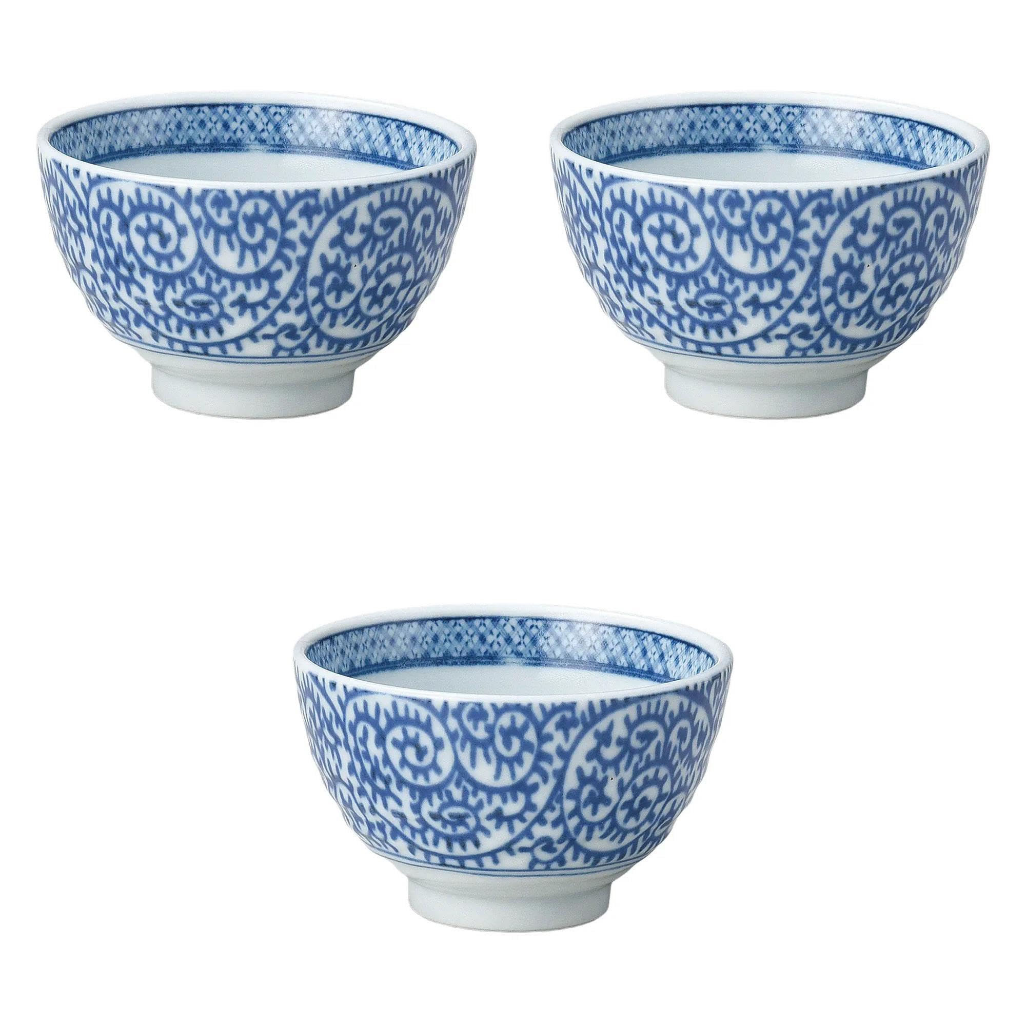 

Набор из 3 чашек Сэнтя Арабеска Осьминог x Сэнтя Сетомонохонпо [9.1 5.6см (190cc)]