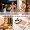 Woven DIY Bamboo Lantern Battery Powered Cartoon Animal Lamp Woven Rabbit Light  School Craft