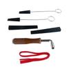 Piano Tuner Tuning Kit for w/ Rubber Mutes Tuning Wrench Set 8PCS for Professional Sparetime Hobbyist DIY Piano Tuning T