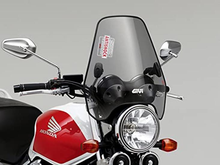GIVI A604 Medium Universal Fit Handlebar for 93971 Windscreen, Semi-Smoke, (Bar Clamp) Motorcycles,