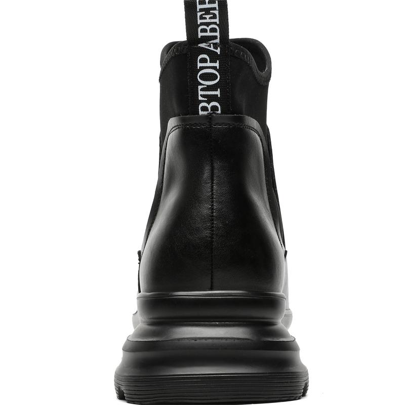Leather Ankle Boots For Man Genuine Leather Big Size Boots High Quality Designer Casual Formal Outdoor Boots Platform