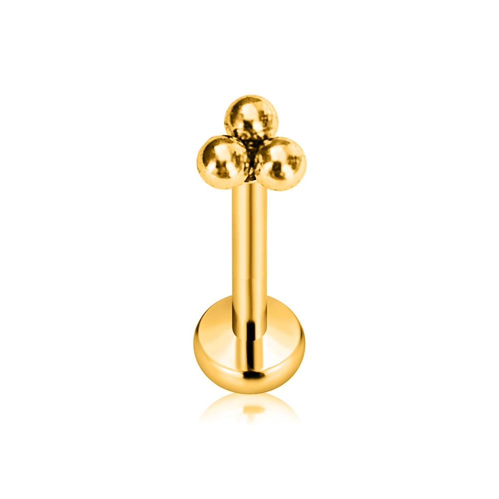 Titanio ASTM F136 G23 Fiore Luna Farfalla Piercing Senza Filettatura Spillo Fulmine Push-in Stud per Labbra Daith Conch Orecchino 16G 18G 20G
