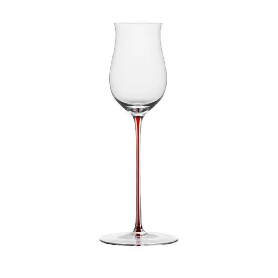 Handmade Crystal Flared Wine Glass Red Rod Sweet Whiskey Tasting Glass for Enhanced Aroma And Flavor Experience