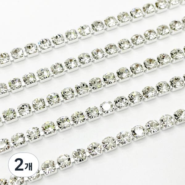 

Цепочка Daily Friends Nail Stone 1,5мм x 40см, серебро, 2 шт.