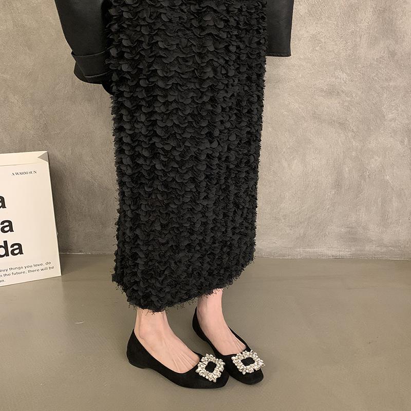 Designer Frühling Square Toe Damen Mary Jane Schuhe Mode Slip On Schuhe Prägnante weiche Sohle Kleid Street Style Schuhe