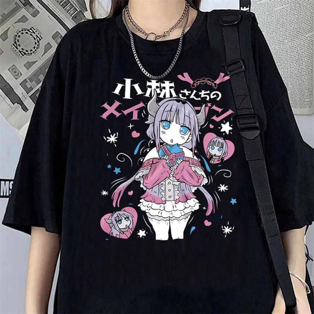 Anime Printed T-shirt for Women Harajuku Style Loose Breathable Short-sleeved T-shirt Cute Summer Women's Fashion Personality