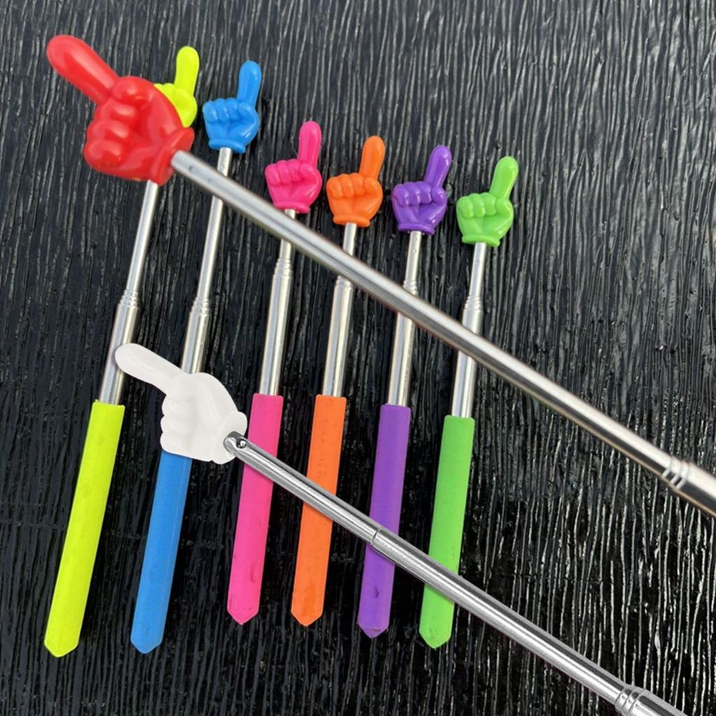 Wysuwane wskaźniki nauczyciela, pałki demonstracyjne do klasy, pałeczki na palce, zabawki edukacyjne dla dzieci, kreatywne rekwizyty dydaktyczne i zabawki do zabawy 1 szt.