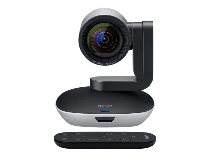 Caméra de Vidéoconférence Logitech PTZ Pro 2 - Noir, Argenté - USB - Vidéo 1920 x 1080 - Autofocus