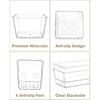 15Pcs Clear Plastic Drawer Organizers Set, 4size Makeup Drawer Organizer Trays for Vanity/desk/bathroom/office/nightstand/gadgets for Kitchen/desk