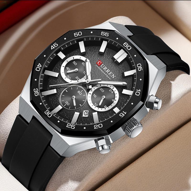 CURREN Fashion Men Top Brand Luxury Design Sport Military Quartz Wristwatch Luminous Male Clock