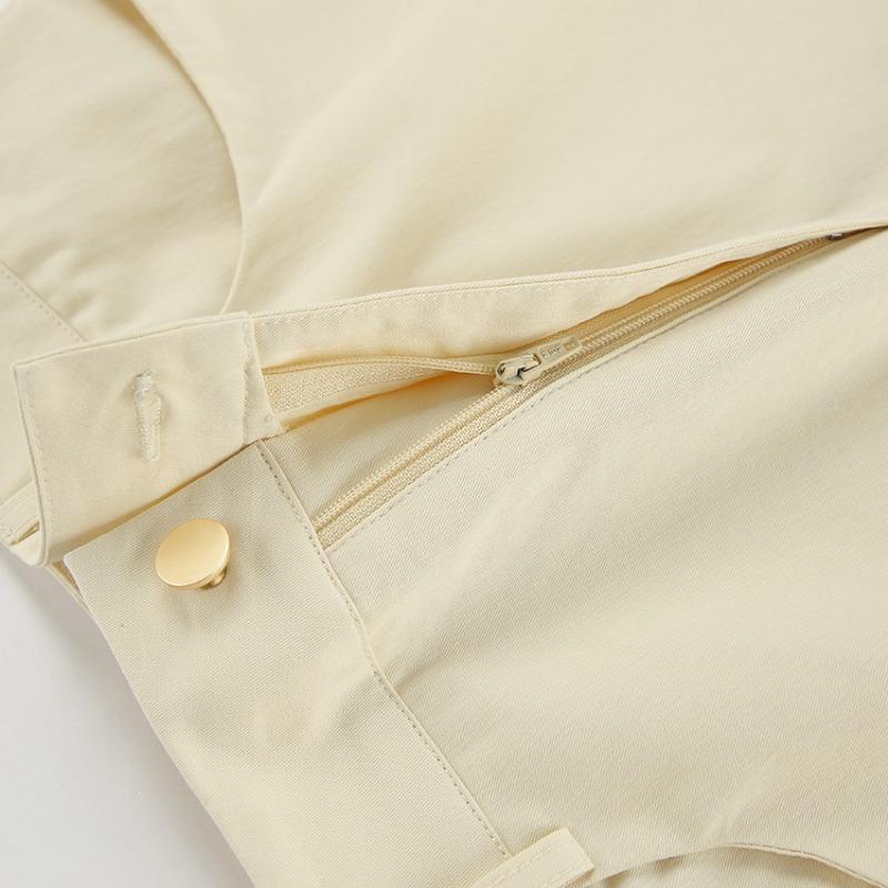 Autumn and Winter Elegant Solid Color Fashion Women's Skirt Slim Fit High Waist All-match Pocket Slit Skirt for Women