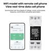 APP WiFi Din Rail Power Monitor Wattmeter Voltmeter Ampermeter Digital Energy Meter Over Under Voltage Protector Relay Switch