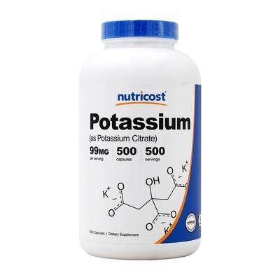 Potassium (as Potassium Citrate) 99 Mg, 500 Capsules