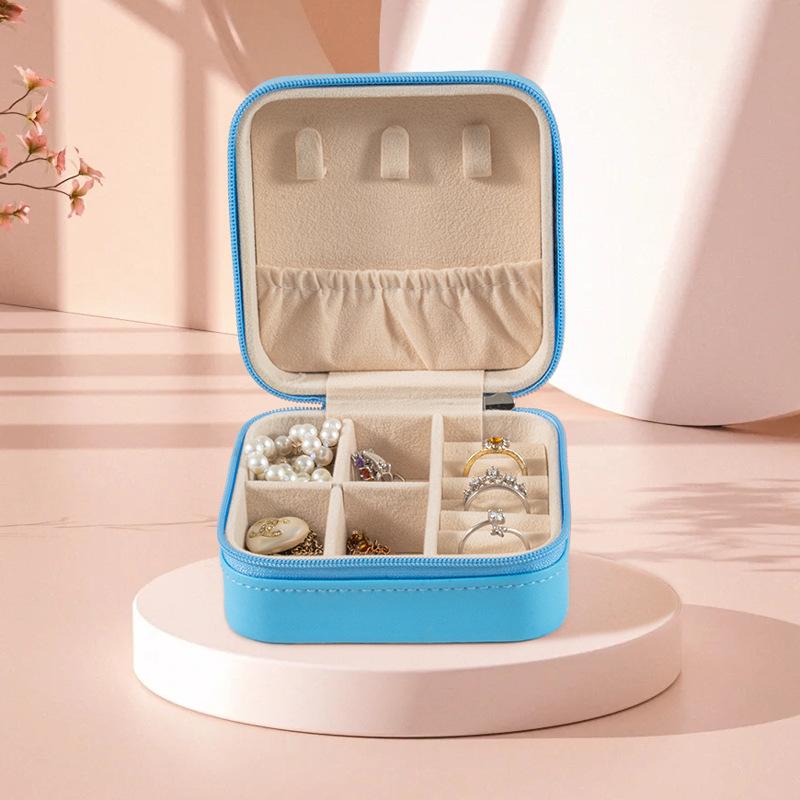 Portable Jewelry Box European Princess Travel Korean Hand Jewelry Jewelry Bag Earrings Ring Small Storage Box
