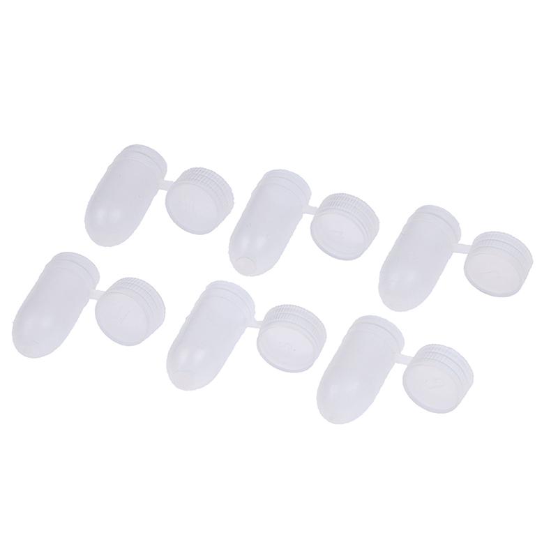 100Pcs Portable Flip Lid Transparent Capsule Storage Containers Pill Box
