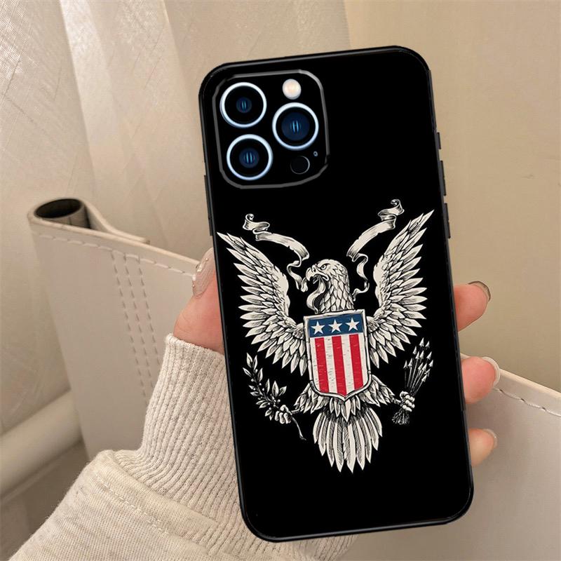 Flag American USA Flag Phone Case For iPhone 16 15 11 13 12 14 Pro Max 13 Mini 7 8 14 Plus XS Max X XR Cover