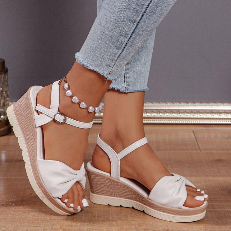 Sandály na klínku Dámské Silná podrážka Jednopáskové Velké velikosti Boty na silné podrážce