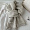Unique color 100 pure wool scarf cute men and women couple winter warm scarf