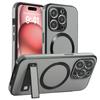Luxury Business Leather Magsafe Phone Case For iPhone 16 15 14 11 12 13 Pro Max Magnetic Wireless Charging Stand Cover