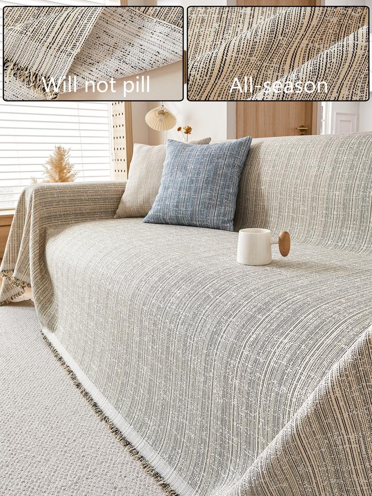 1PC Polyester Sofa Cover Blanket,Protection Sofa Anti-Cat Scratch Anti-Dirty All Seasons For Living Room Bedroom Office Cafe,Can Be Used In Home Decor